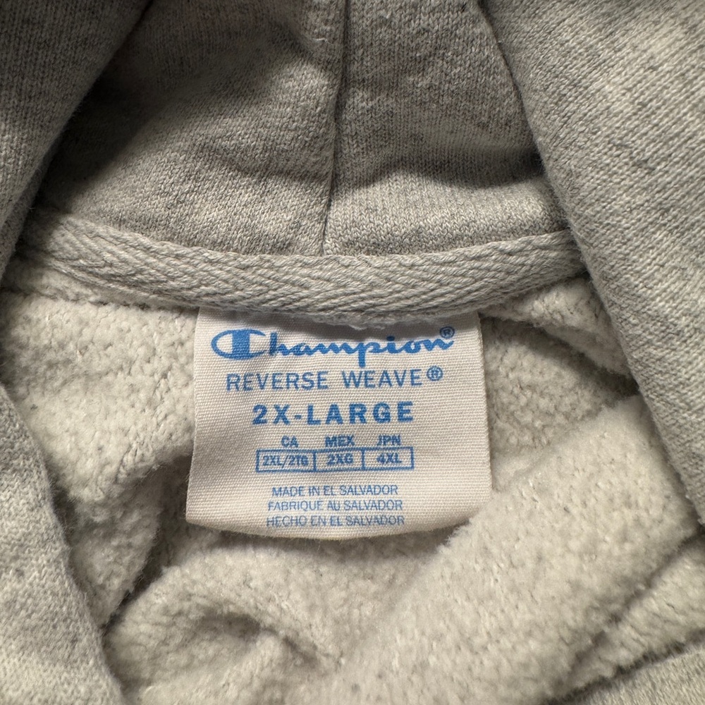 Champion Gray Men's Hoodie - Picture 4 of 5